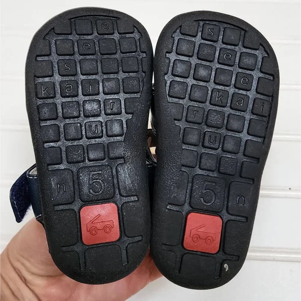 See Kai Run Navy Fisherman Sandals Size 5 Toddler
